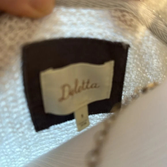 Anthropologie Deletta 100% Cotton (exclusive of decoration) , Medium, NWOT - Picture 4 of 5